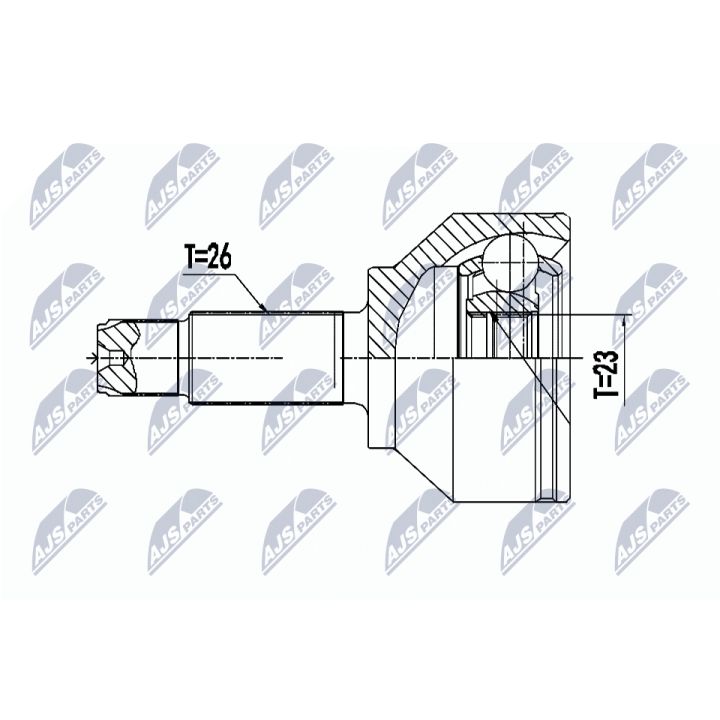Jungčių komplektas, kardaninis velenas NTY NPZ-BM-023