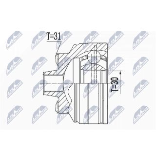 Jungčių komplektas, kardaninis velenas NTY NPZ-BM-024