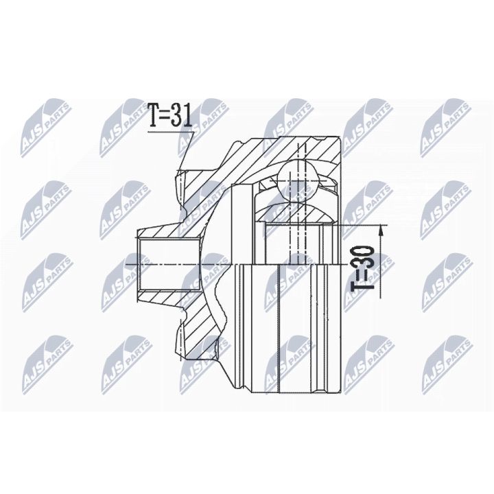 Jungčių komplektas, kardaninis velenas NTY NPZ-BM-024