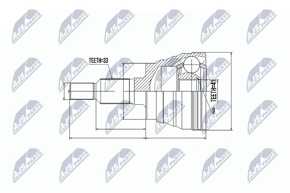 Jungčių komplektas, kardaninis velenas NTY NPZ-CH-023