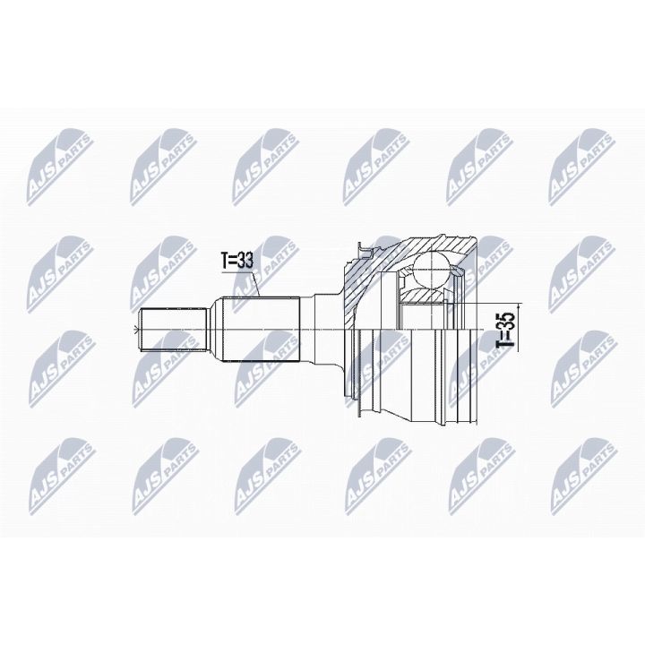 Jungčių komplektas, kardaninis velenas NTY NPZ-CH-027