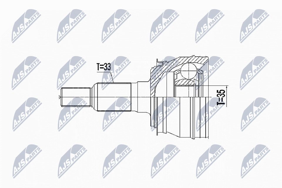 Jungčių komplektas, kardaninis velenas NTY NPZ-CH-027
