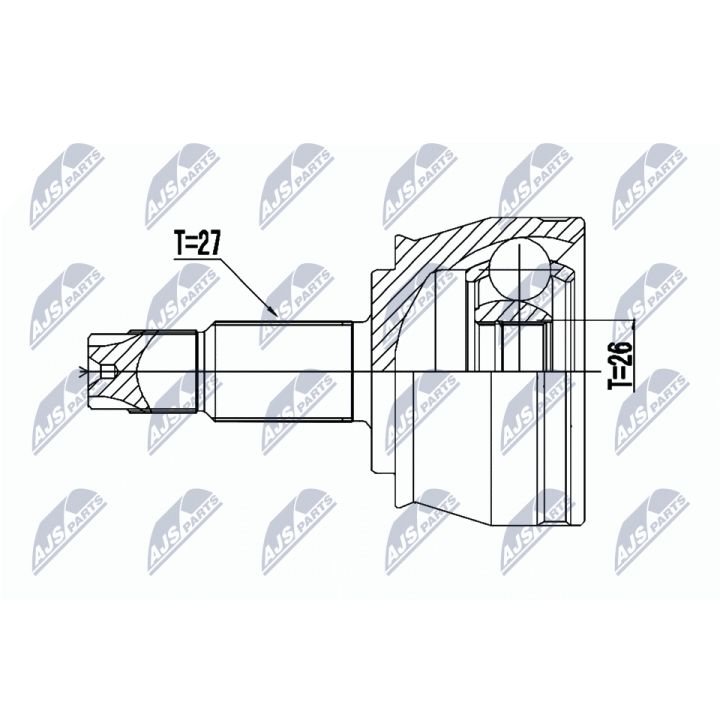 Jungčių komplektas, kardaninis velenas NTY NPZ-CH-030