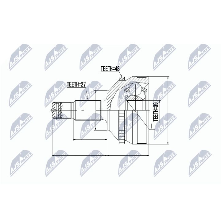 Jungčių komplektas, kardaninis velenas NTY NPZ-CT-004