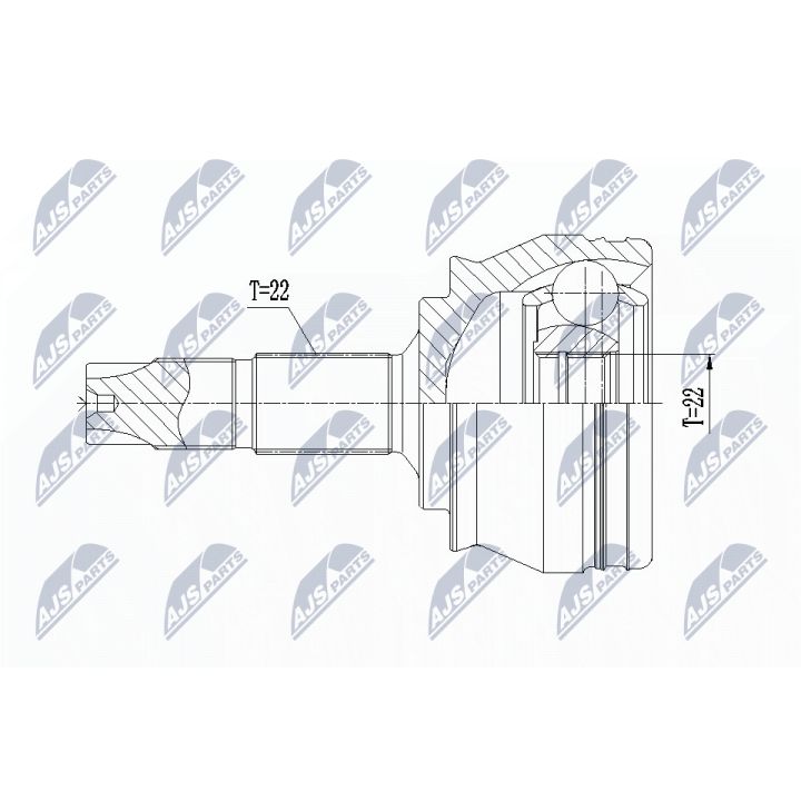Jungčių komplektas, kardaninis velenas NTY NPZ-FT-001