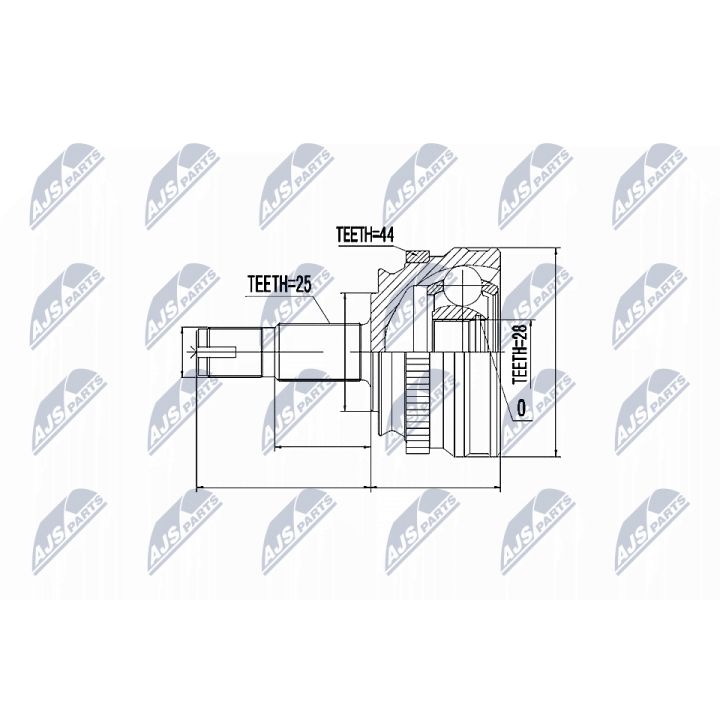 Jungčių komplektas, kardaninis velenas NTY NPZ-FT-006