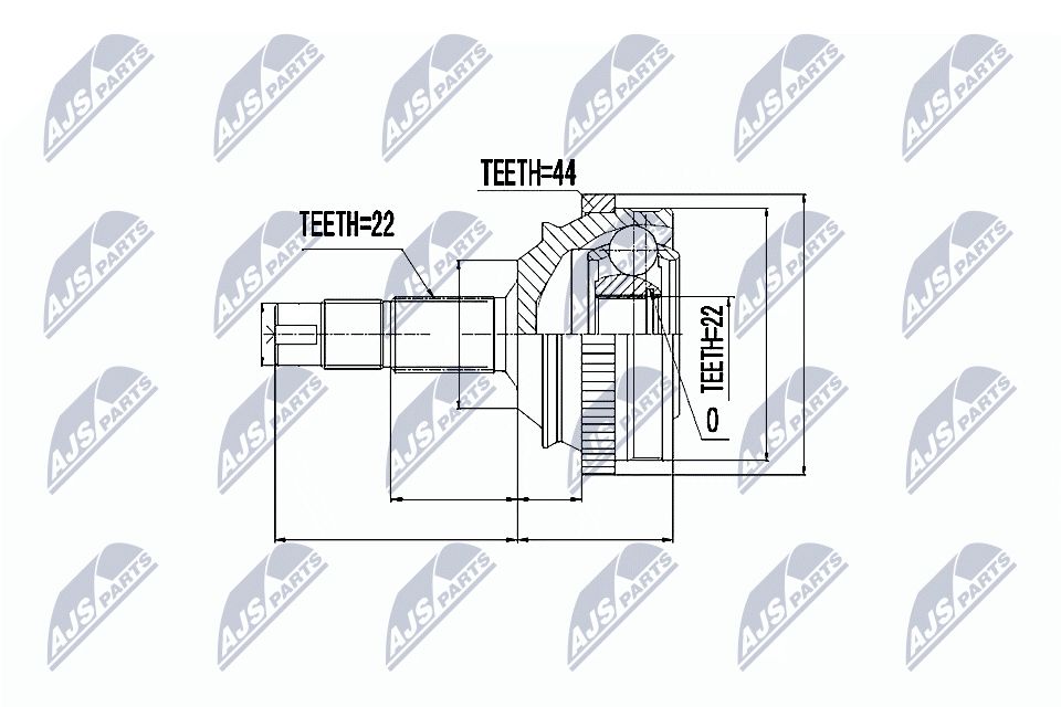 Jungčių komplektas, kardaninis velenas NTY NPZ-FT-010