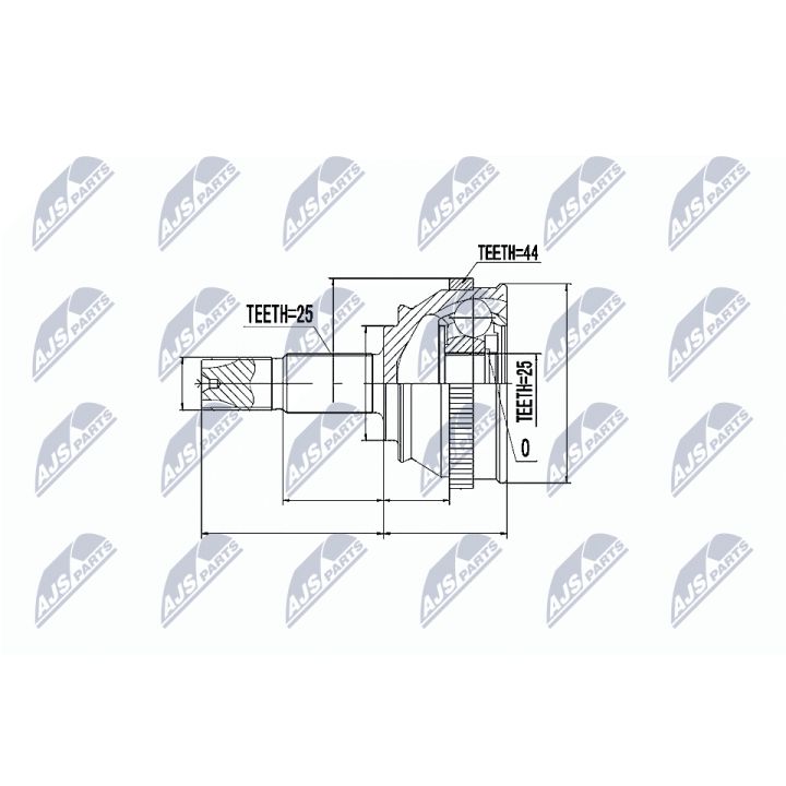 Jungčių komplektas, kardaninis velenas NTY NPZ-FT-017