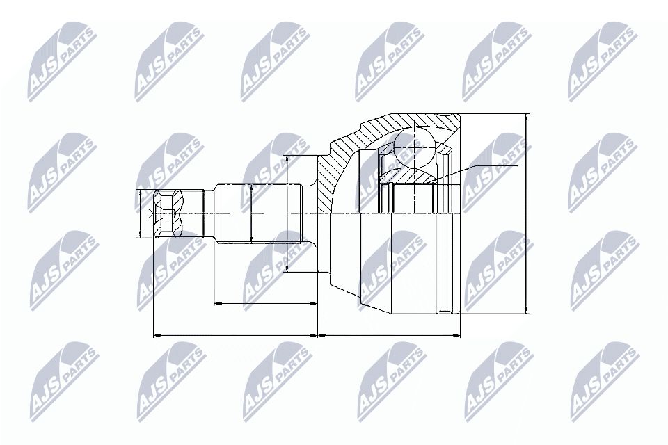 Jungčių komplektas, kardaninis velenas NTY NPZ-FT-020