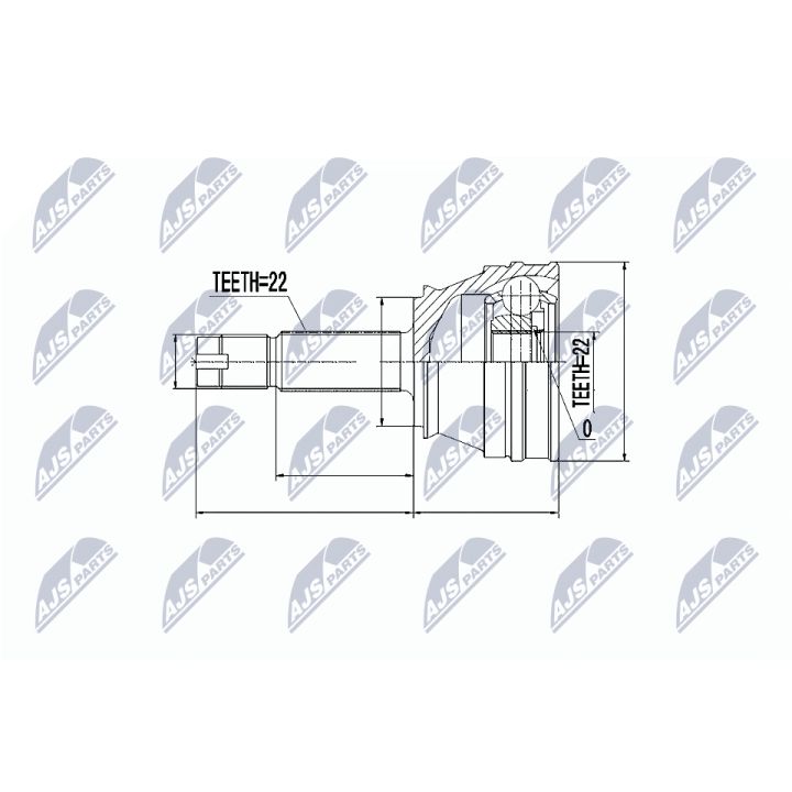 Jungčių komplektas, kardaninis velenas NTY NPZ-FT-021