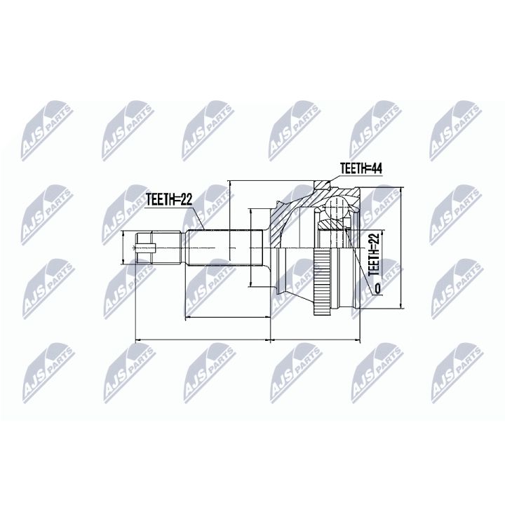 Jungčių komplektas, kardaninis velenas NTY NPZ-FT-022