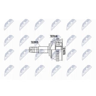 Jungčių komplektas, kardaninis velenas NTY NPZ-FT-029