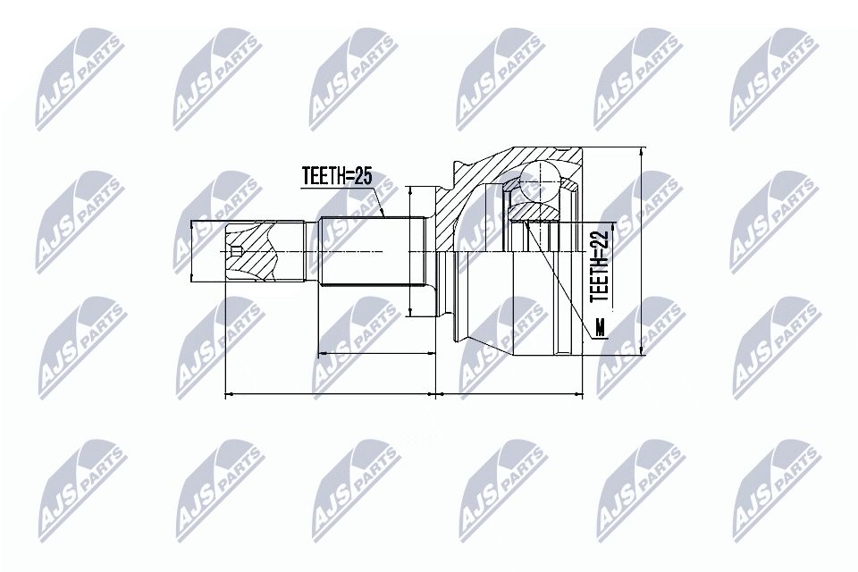 Jungčių komplektas, kardaninis velenas NTY NPZ-FT-032