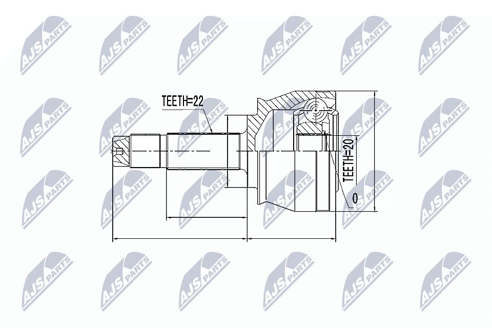 Jungčių komplektas, kardaninis velenas NTY NPZ-FT-041