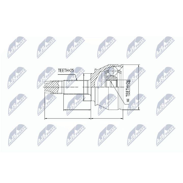 Jungčių komplektas, kardaninis velenas NTY NPZ-FT-045