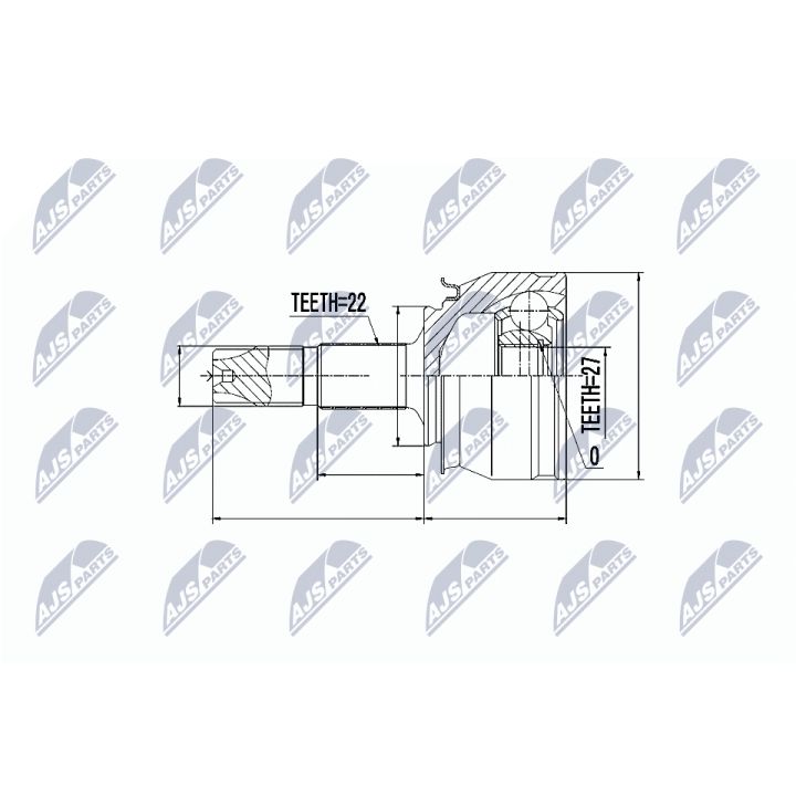 Jungčių komplektas, kardaninis velenas NTY NPZ-FT-050