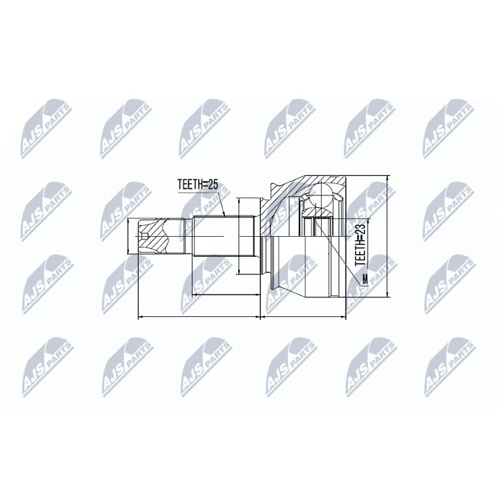 Jungčių komplektas, kardaninis velenas NTY NPZ-FT-053