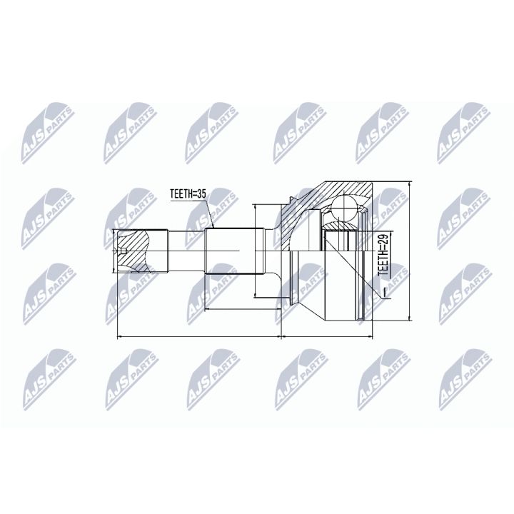 Jungčių komplektas, kardaninis velenas NTY NPZ-FT-055