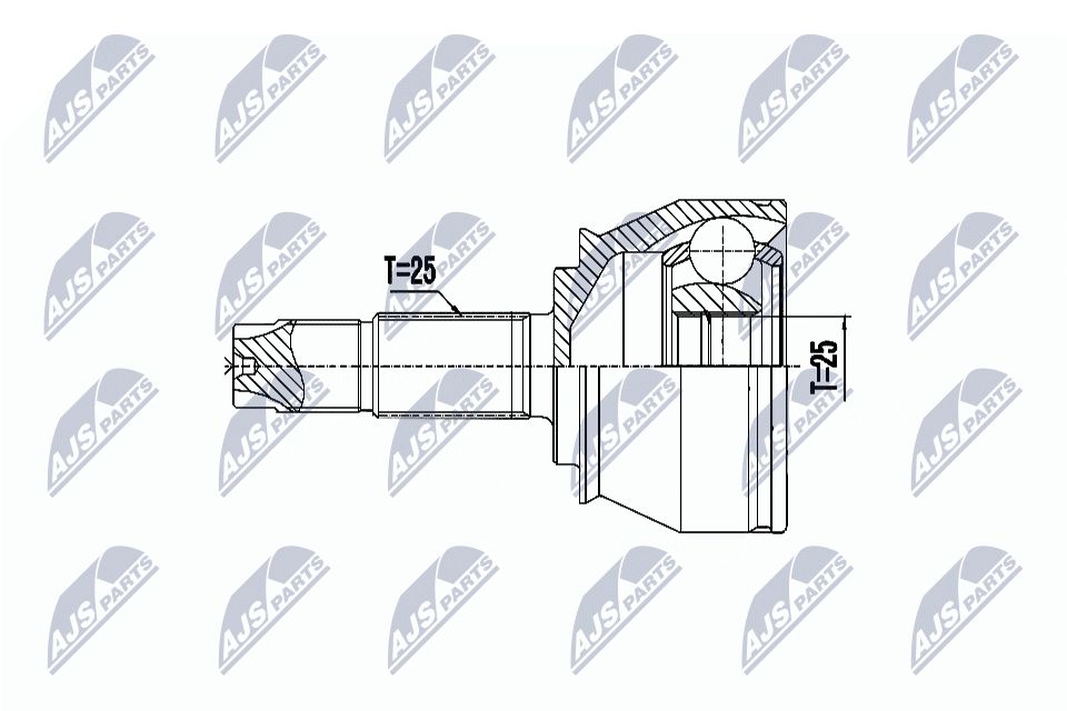Jungčių komplektas, kardaninis velenas NTY NPZ-FT-056