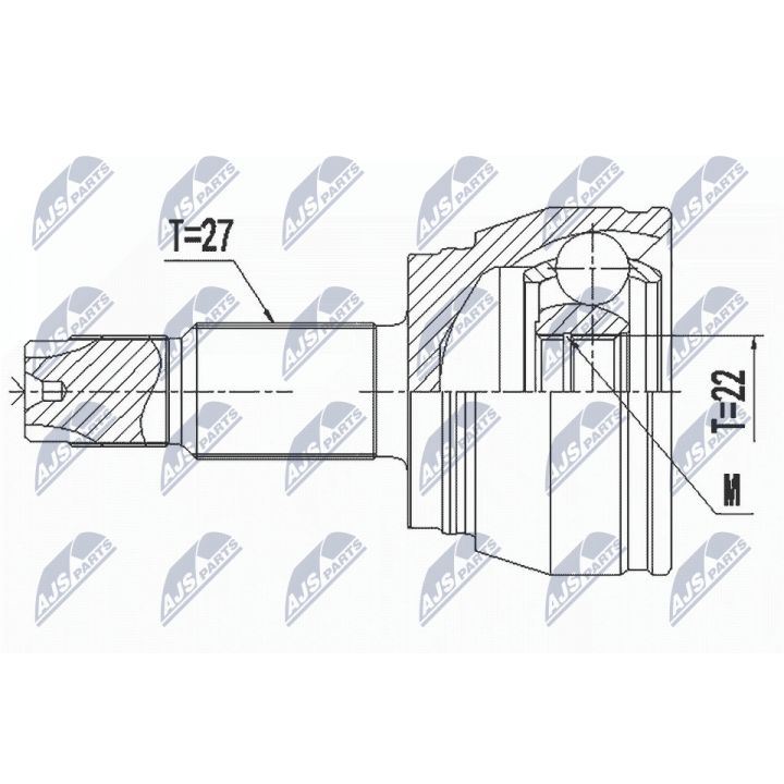 Jungčių komplektas, kardaninis velenas NTY NPZ-FT-057