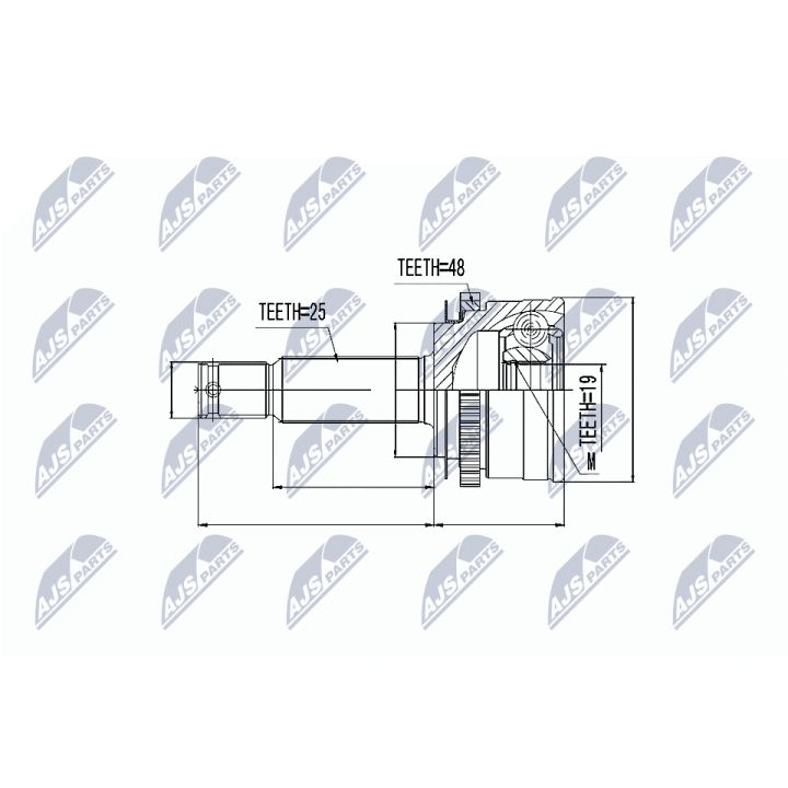 Jungčių komplektas, kardaninis velenas NTY NPZ-HY-502
