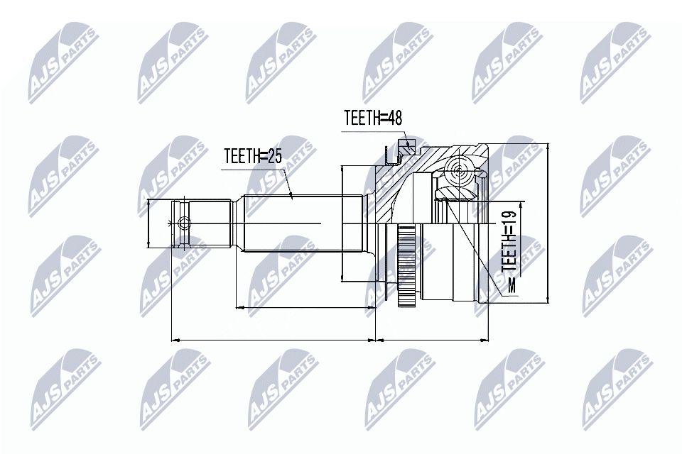 Jungčių komplektas, kardaninis velenas NTY NPZ-HY-502