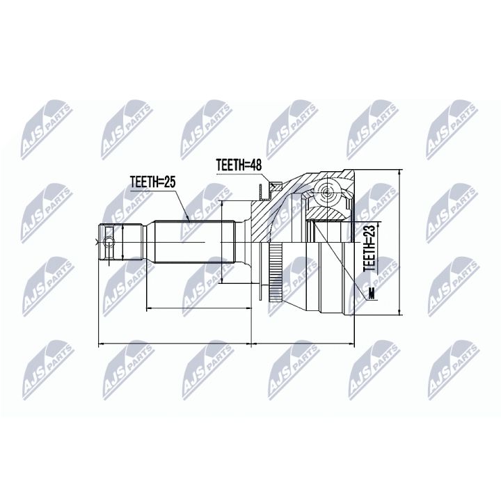 Jungčių komplektas, kardaninis velenas NTY NPZ-HY-503