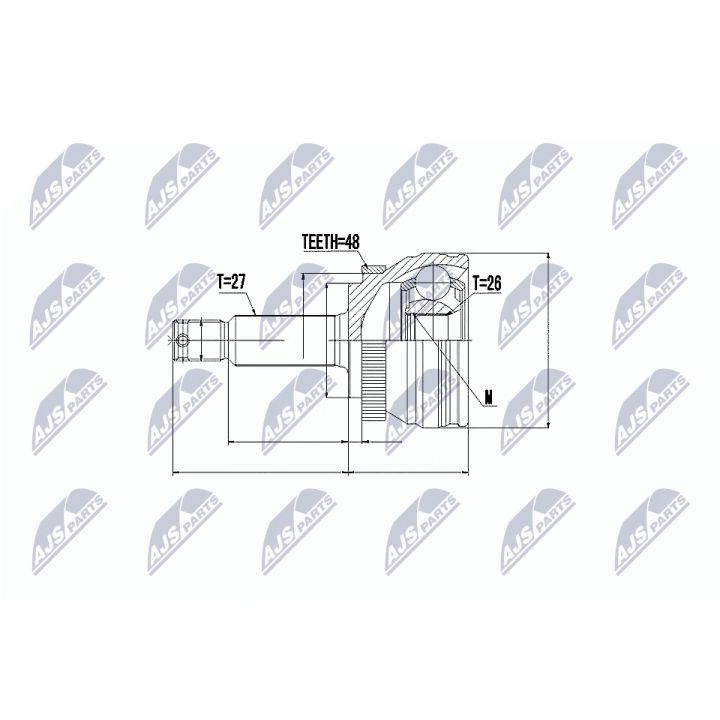 Jungčių komplektas, kardaninis velenas NTY NPZ-HY-506