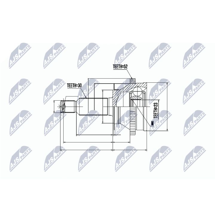 Jungčių komplektas, kardaninis velenas NTY NPZ-HY-513