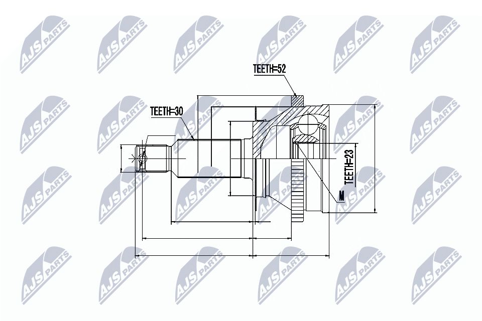 Jungčių komplektas, kardaninis velenas NTY NPZ-HY-513