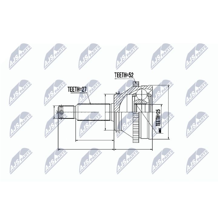 Jungčių komplektas, kardaninis velenas NTY NPZ-HY-514