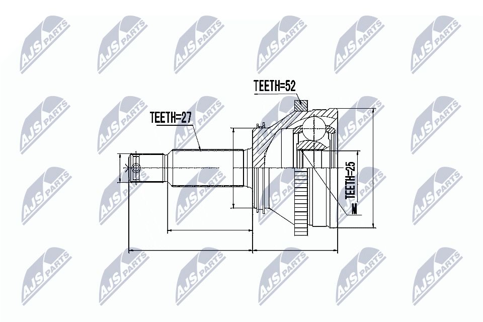 Jungčių komplektas, kardaninis velenas NTY NPZ-HY-514