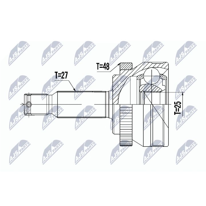 Jungčių komplektas, kardaninis velenas NTY NPZ-HY-517