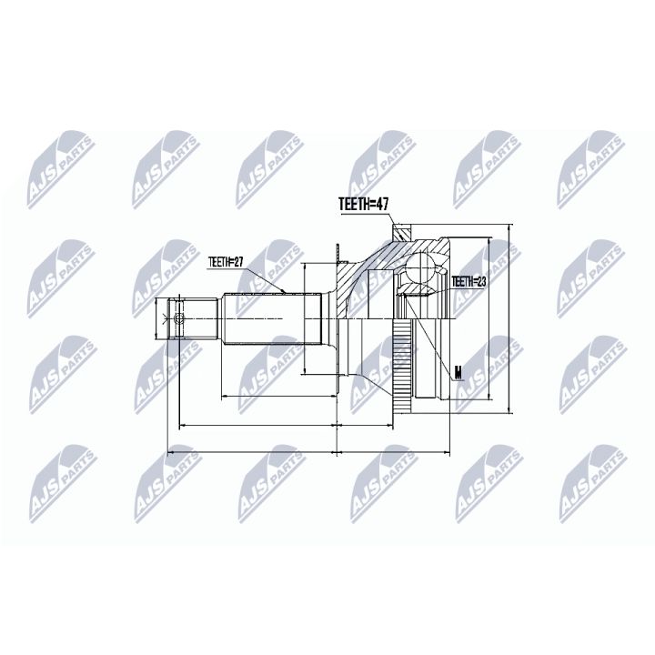 Jungčių komplektas, kardaninis velenas NTY NPZ-HY-530