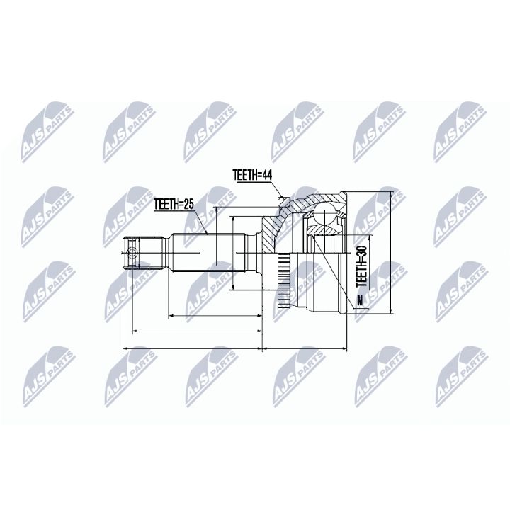 Jungčių komplektas, kardaninis velenas NTY NPZ-HY-532