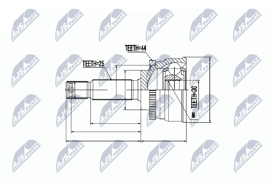 Jungčių komplektas, kardaninis velenas NTY NPZ-HY-532