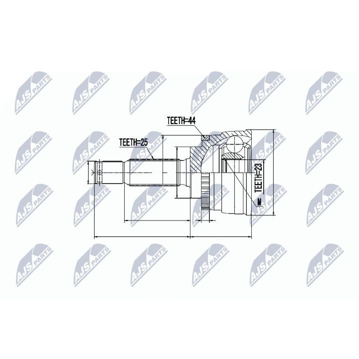 Jungčių komplektas, kardaninis velenas NTY NPZ-HY-533