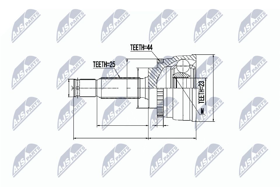Jungčių komplektas, kardaninis velenas NTY NPZ-HY-533