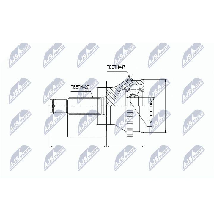 Jungčių komplektas, kardaninis velenas NTY NPZ-HY-535