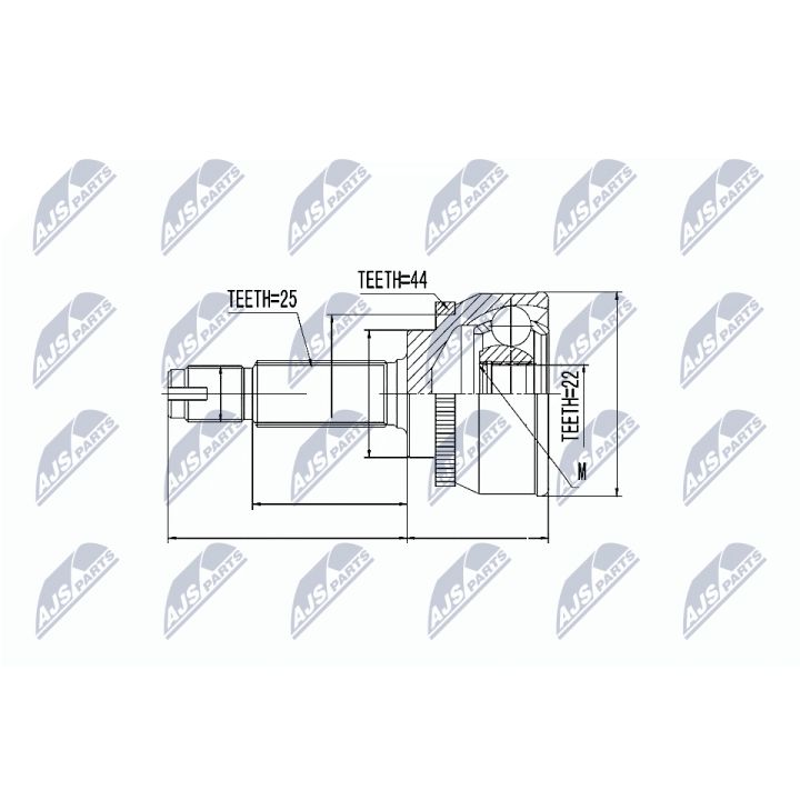 Jungčių komplektas, kardaninis velenas NTY NPZ-HY-539
