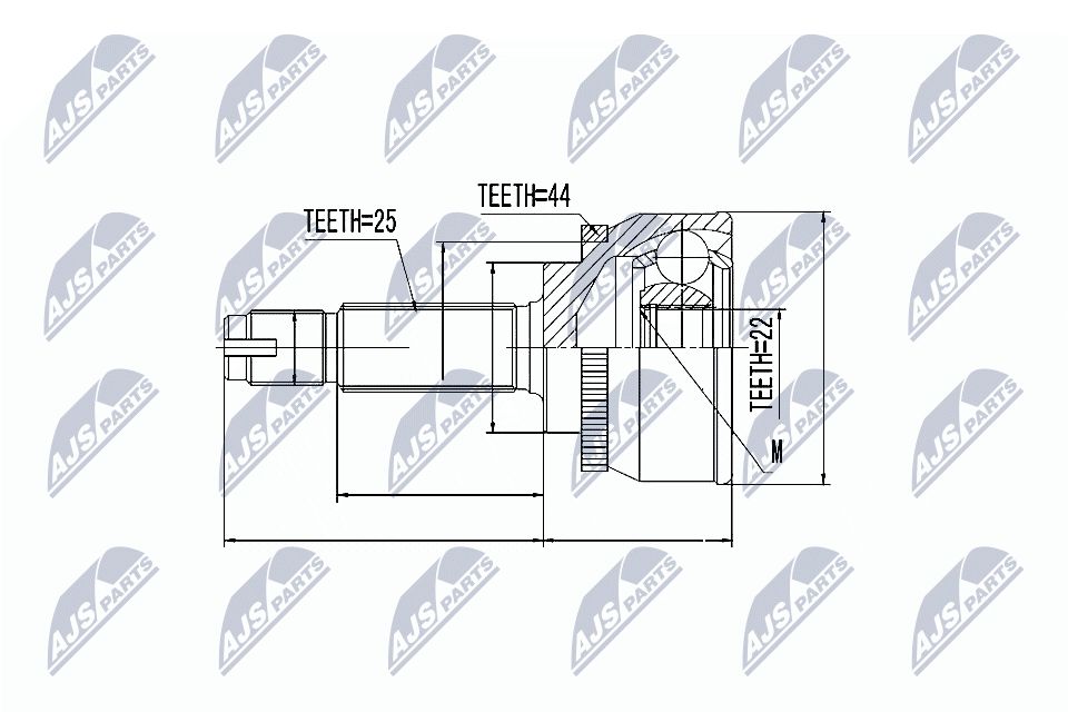 Jungčių komplektas, kardaninis velenas NTY NPZ-HY-539