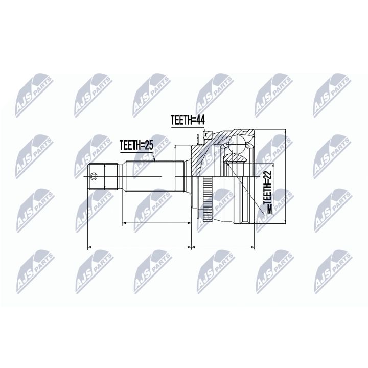 Jungčių komplektas, kardaninis velenas NTY NPZ-HY-540