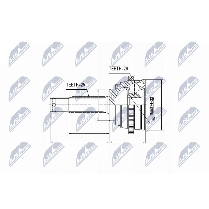 Jungčių komplektas, kardaninis velenas NTY NPZ-HY-541