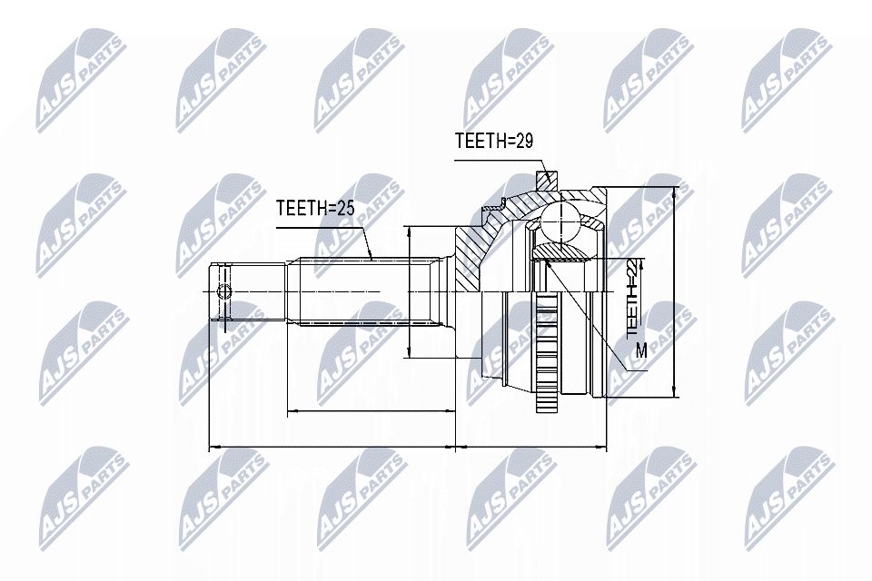Jungčių komplektas, kardaninis velenas NTY NPZ-HY-541