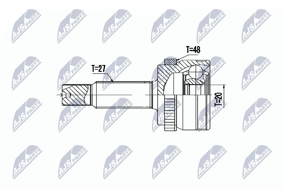 Jungčių komplektas, kardaninis velenas NTY NPZ-HY-550