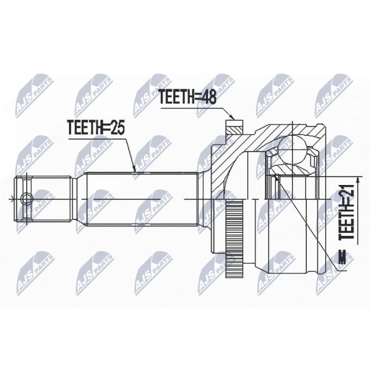 Jungčių komplektas, kardaninis velenas NTY NPZ-HY-555