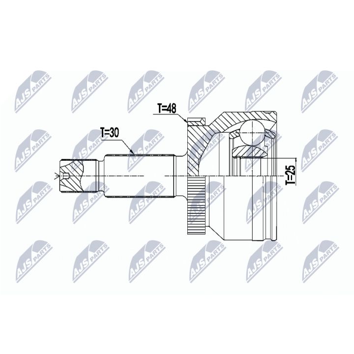 Jungčių komplektas, kardaninis velenas NTY NPZ-HY-558