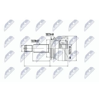 Jungčių komplektas, kardaninis velenas NTY NPZ-KA-305