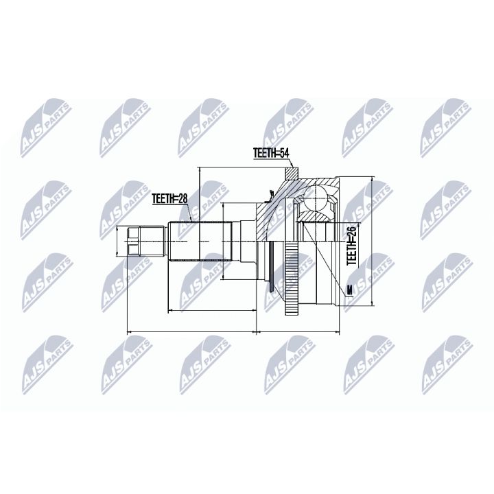 Jungčių komplektas, kardaninis velenas NTY NPZ-KA-310