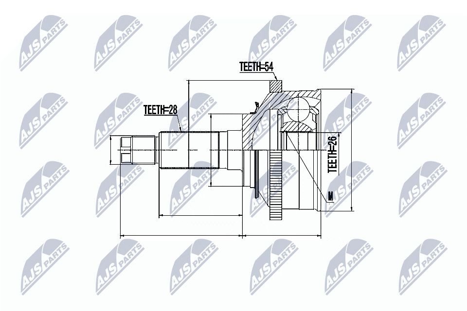 Jungčių komplektas, kardaninis velenas NTY NPZ-KA-310